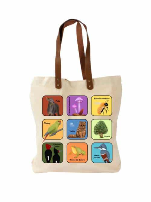 Bolso de naturaleza chilena