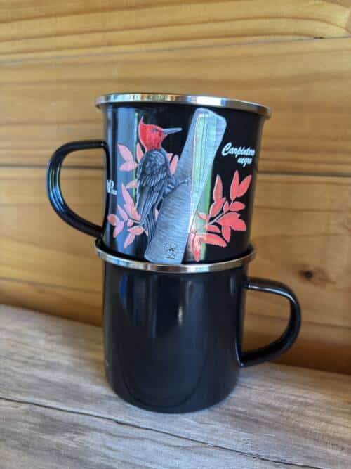 Tazón negro enlozado