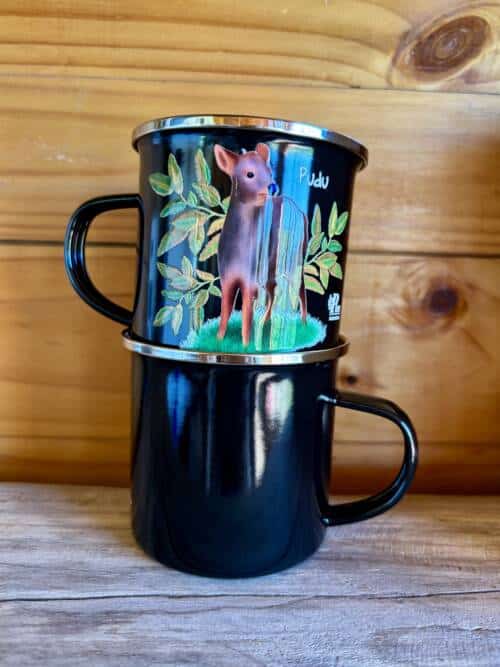 Tazón negro enlozado Pudú