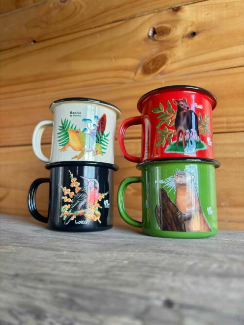 Set de 4 materos enlozados